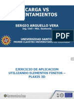 Carga vs Asentamientos: Modelación con Elementos Finitos en PLAXIS 3D