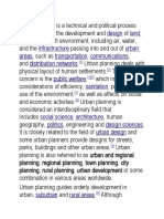 Design Land Use Infrastructure Urban Areas Transportation Communications Distribution Networks Public Welfare Sanitation