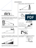 LISTA DE EXERCÍCIOS - Trigonometria