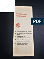 Fray Secundino García, O.P. Evolucionismo y Cristianismo