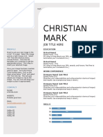 Christian Mark: Job Title Here