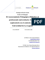 El Asesoramiento Pedagogico-Didactico Al Profesorado Universitario Estudio Exploratorio en El Contexto de La Universidad de La Laguna