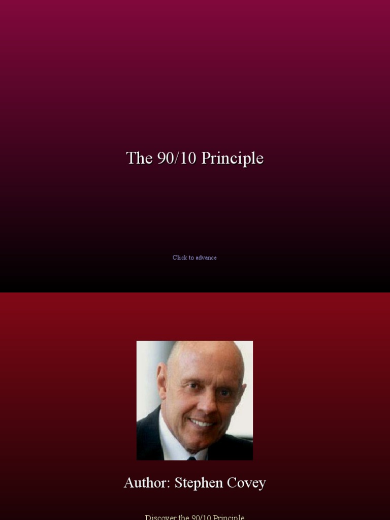 Understanding the 90/10 Principle | PDF