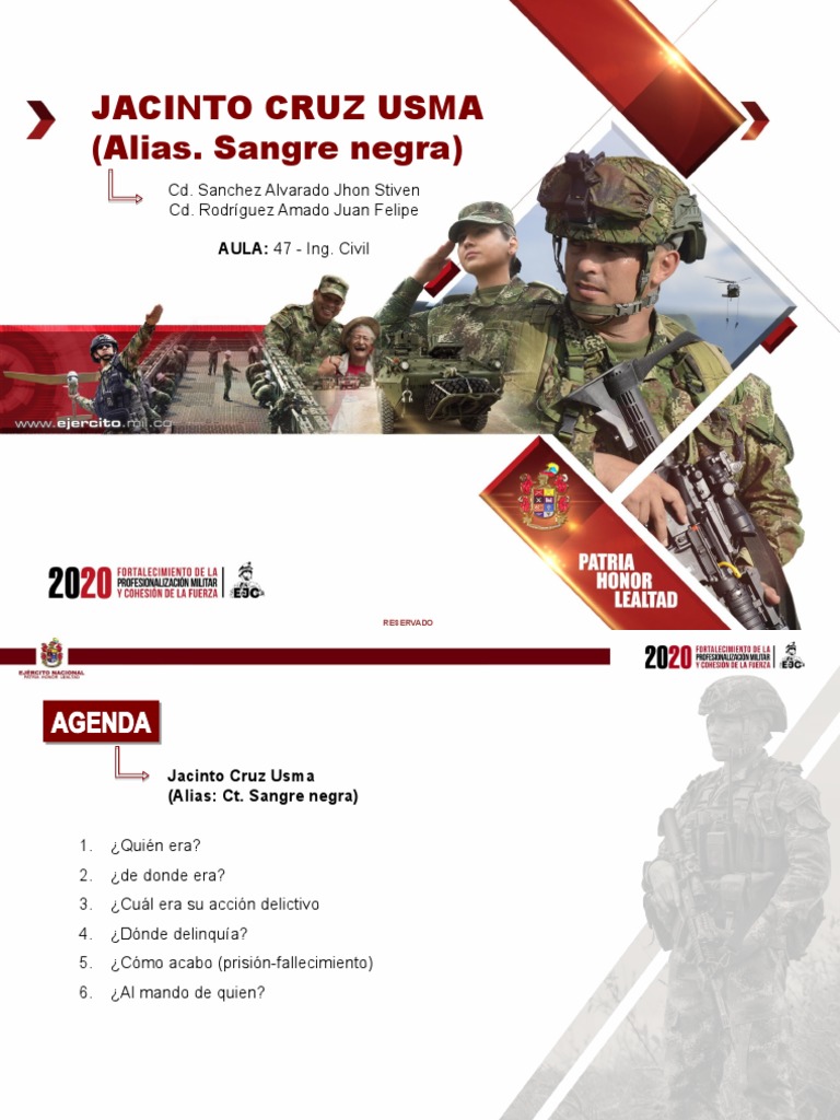 Jacinto Cruz Usma: Sangre Negra en Colombia | PDF | Operaciones ...