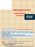 Curs 5 - Parasimpatolitice - Nicotinice - Ganglioplegice