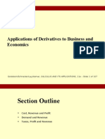 Applications of Derivatives To Business and Economics