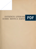 Hatzfeld, Helmut - Estudios Literarios Sobre Mística Española PDF