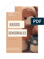 Juegos sensoriales para crear en casa, Programa de atención temprana - Funfación Luz