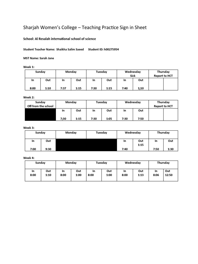 Signing Sheet | PDF