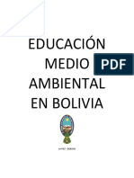 Módulo EDUCACIÓN MEDIO AMBIENTAL EN BOLIVIA