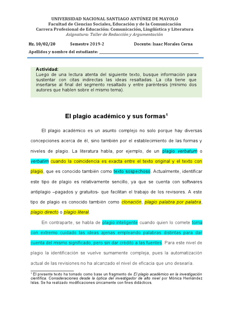 El plagio académico en la investigación científica. Consideraciones desde la  óptica del investigador de alto nivel