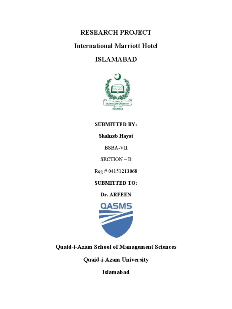 Marriott | PDF | Customer Satisfaction | Perception