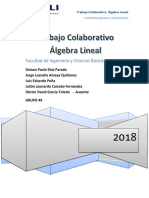 Trabajo Colaborativo Algebra Lineal PDF