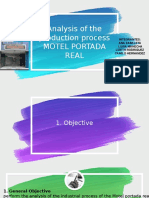 Analysis of The Production Process Motel Portada Real