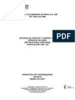 Estudio Costos Central Colombiana Municipio Chiquinquira Cra 720 PDF