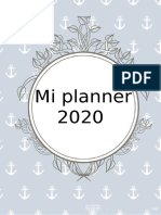 Planner 2020 Masculino