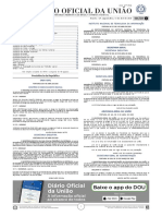 Portarias do Governo Federal publicadas no Diário Oficial da União de 13 de abril de 2020