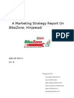 A Marketing Strategy Report On: Bikezone, Hinjewadi