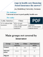 Universal Coverage in Health Care Financing: Is Community-Based Insurance The Answer?