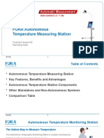 FORA Autonomous Temperature Measuring Station: Automatic Measurement