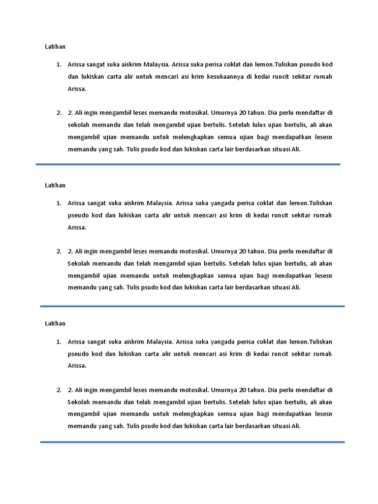 Latihan Bersarang  PDF