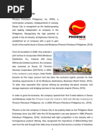 Financial Management of Phoenix Petroleum Philippines Inc. Body