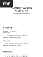 Huffman Coding Algorithm: Data Compression and Data Retrieval