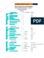 Universidad Autónoma de Santo Domingo - Pensum - 2016-2