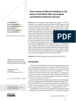 Finetuning Multilevel Modeling of Risk Factors Associated With Nonsurgical Periodontal Treatment Outcome2019brazilian Oral Researchopen Access