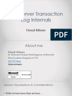 SQL Server Transaction Log Internals: Denzil Ribeiro