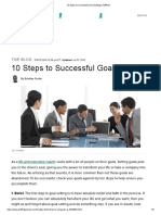 10 Steps to Successful Goal Setting