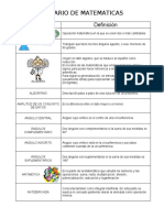 Glosario de Matematicas y Aplicación