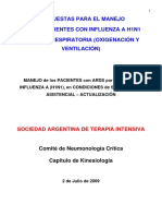 2009 07 02 SATI Propuestas para El Manejo de Influenza A H1N1 en La UCI