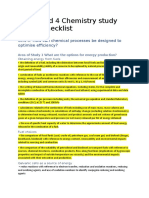 Chemistry Study Design Checklist