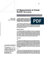 CT Measurements of Cranial Growth:: Microcephaly