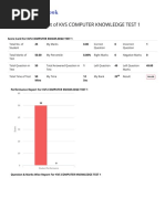 Exam Result of Kvs Computer Knowledge Test 1