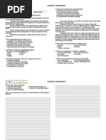 Student'S Worksheet