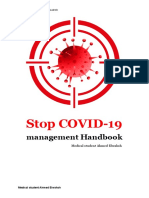 Stop COVID-19 management Handbook by Medical student Ahmed Elwahsh