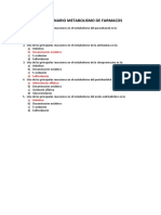 Cuestionario Metabolismo de Farmacos PDF