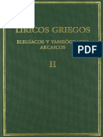 Rodríguez Adrados, Fco. - Líricos Griegos, Elegíacos y Yambógrafos Arcaicos (Siglos VII-V A.c.) Vol. II PDF