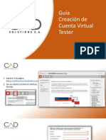 Guía Creación de Cuenta Virtual Tester