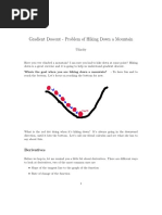 Gradient Descent - Problem of Hiking Down A Mountain: Derivatives