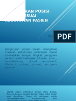 4 Pengaturan Posisi Tubuh Sesuai Kebutuhan Pasien