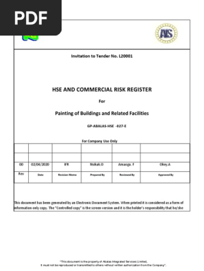 Risk Management Plan