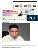 Tak Salah Ucap 'Merry Christmas' - Mufti - Semasa - Mstar