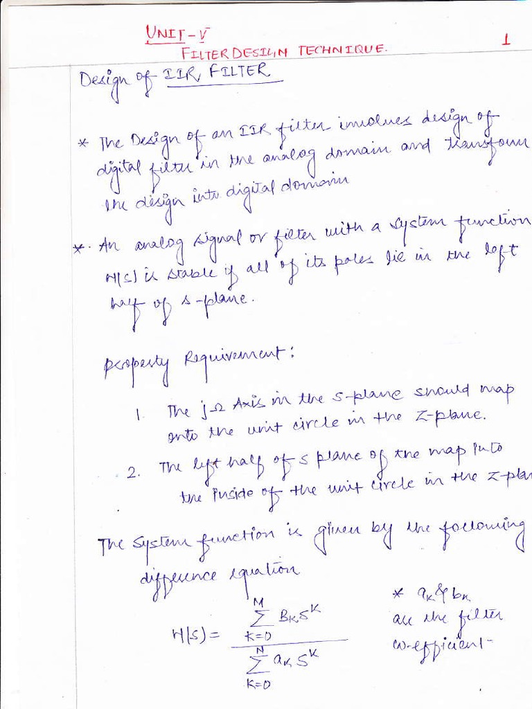 DSP Unit 4 | PDF