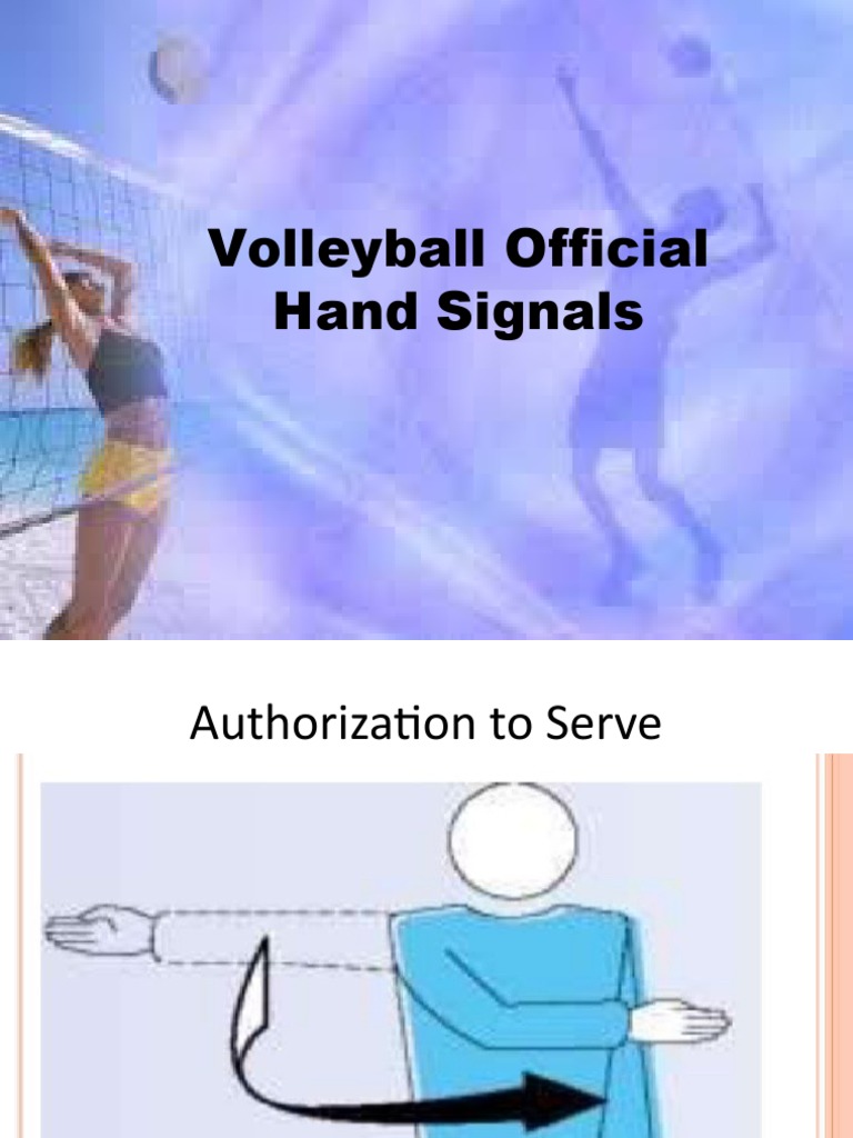Volleyball Hand Signals for Officials | PDF