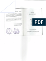 Passport details for Republic of India citizen