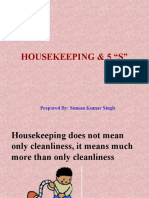 Housekeeping & 5 "S": Prepared By: Suman Kumar Singh
