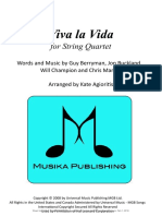 Viva La Vida For String Quartet PDF